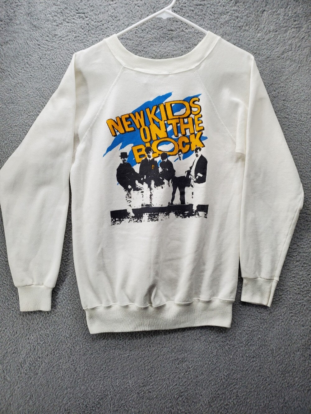 Vintage New Kids On The Block Hangin Tough Sweatshirt Womens Medium Hanes USA